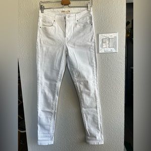 Levi’s 721 high rise skinny white jeans